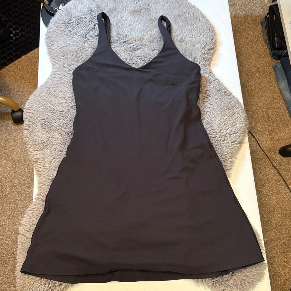 lululemon athletica Black V-Neck Tank Dress